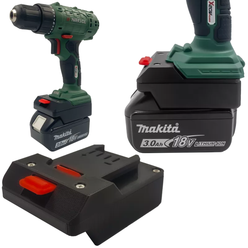 Adapter z baterii Makita 18V na narzędzie Parkside X20V 