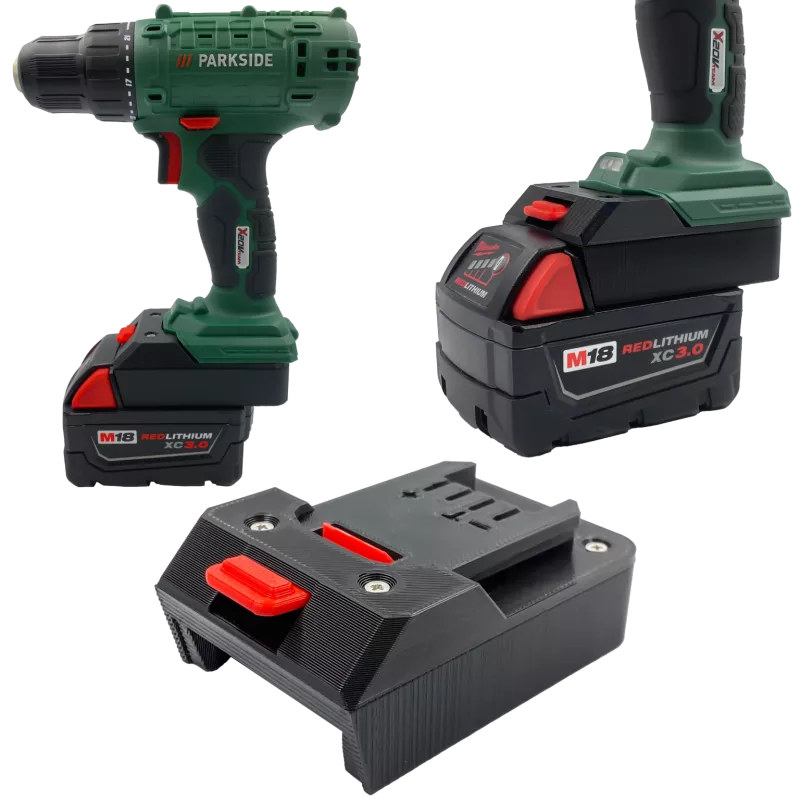 Adapter Milwaukee do Parkside X20V Bateria Akumulator 