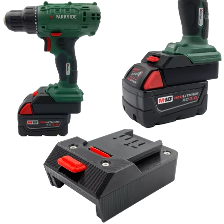 Adapter Milwaukee do Parkside X20V Bateria Akumulator 