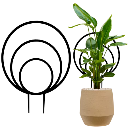 PODPORA podpórka do roślin kwiatów 25 cm obręcz 
