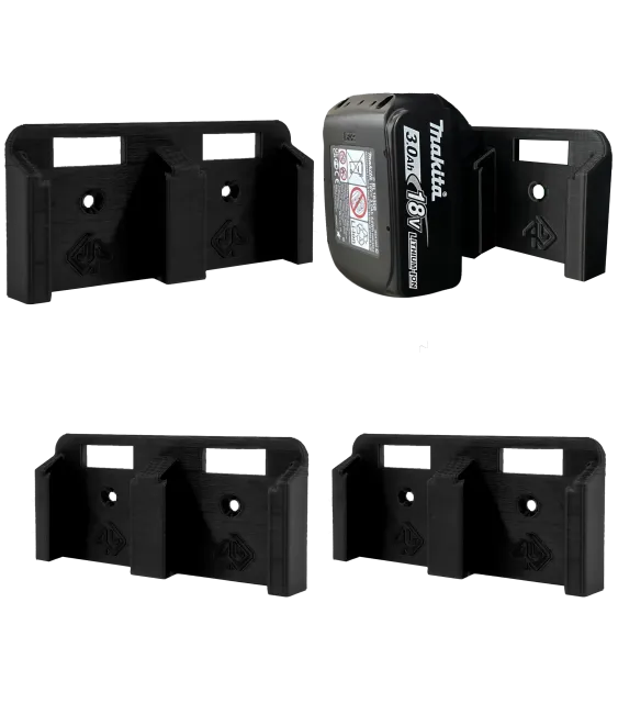 3x držiak na 2 akumulátory Makita LXT 18V - Czarny 3x držiak na 2 akumulátory Makita LXT 18V - Czarny