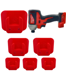 Uchwyt Na Narzędzia Milwaukee M18 - 6 szt. - Czerwony