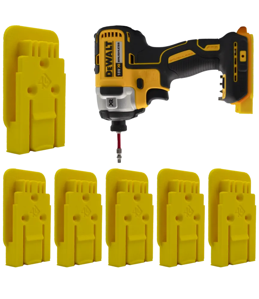 Uchwyt Na Narzędzia DeWalt 18V FlexVolt XR - 6 szt. - Żółty