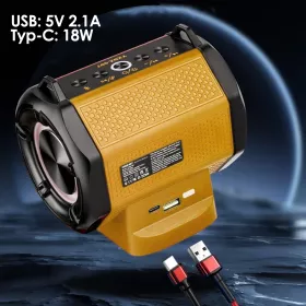 GŁOŚNIK DEWALT BLUETOOTH AKUMULATOR 18V 20V 