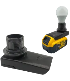 LAMPA ROBOCZA NA ŻARÓWKĘ DO BATERII AKUMULATORA DEWALT 18V 