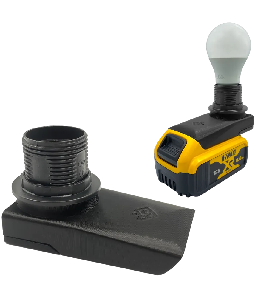 LAMPA ROBOCZA NA ŻARÓWKĘ DO BATERII AKUMULATORA DEWALT 18V 