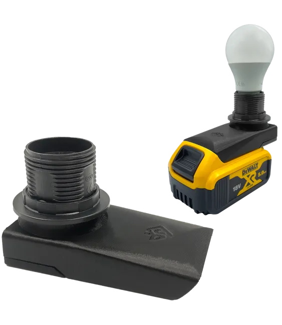 LAMPA ROBOCZA NA ŻARÓWKĘ DO BATERII AKUMULATORA DEWALT 18V 