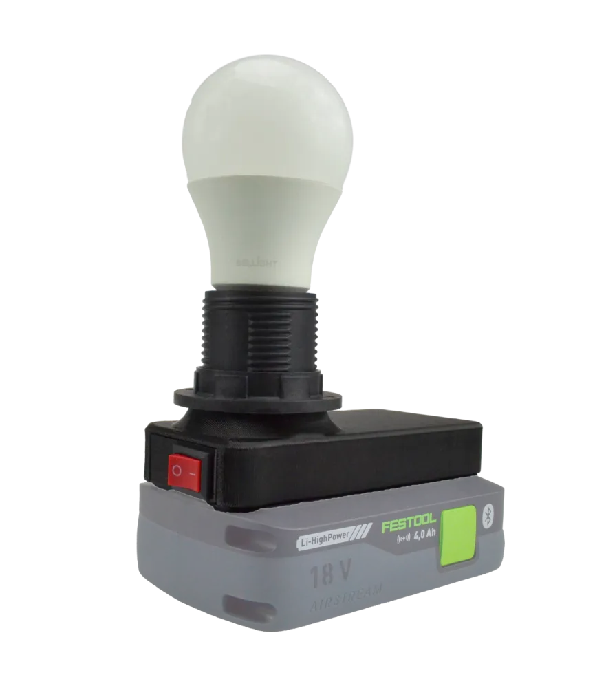 LAMPA ROBOCZA NA ŻARÓWKĘ DO BATERII AKUMULATORA FESTOOL 18V 