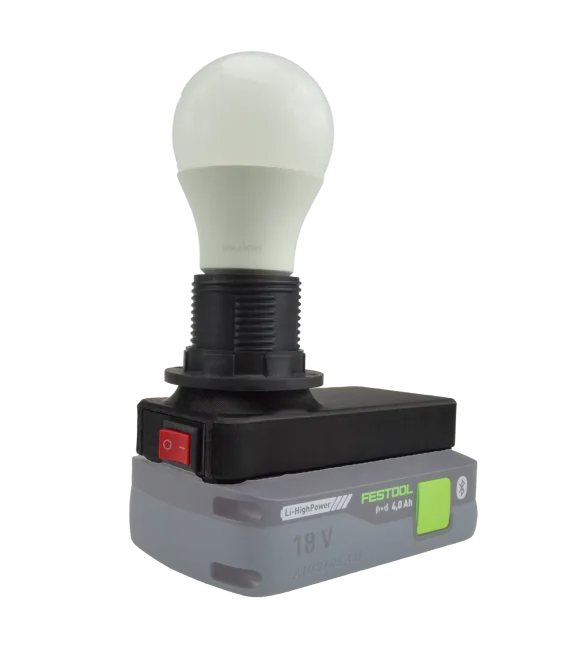 LAMPA ROBOCZA NA ŻARÓWKĘ DO BATERII AKUMULATORA FESTOOL 18V 