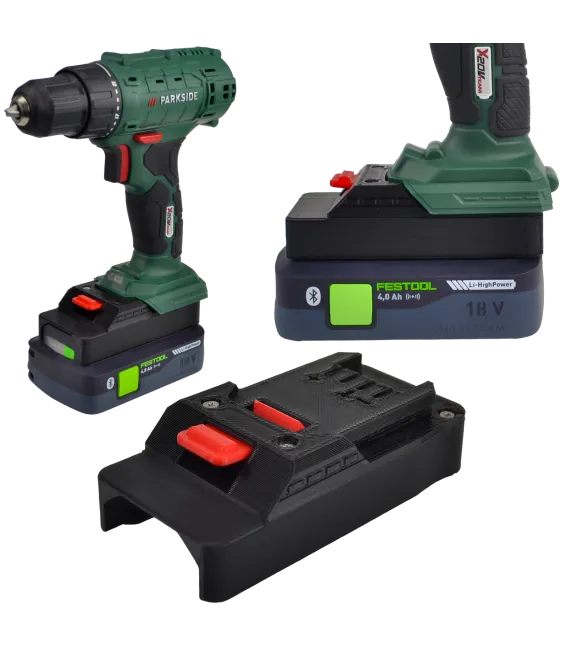 ADAPTER Z BATERII AKUMULATORA FESTOOL 18V DO ELEKTRONARZĘDZI PARKSIDE 20V 