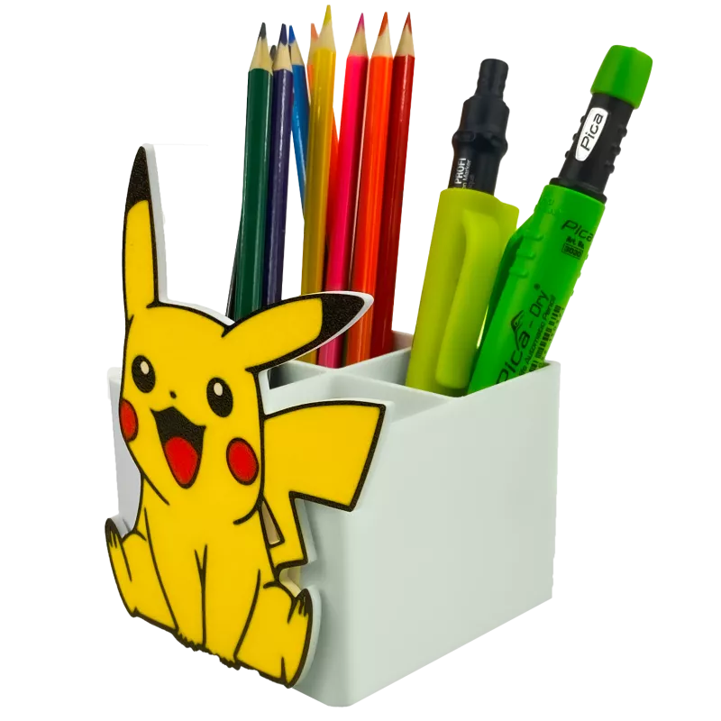ORGANIZER NA KREDKI PIKACHU POKEMON POJEMNIK NA BIURKO DLA DZIECKA 