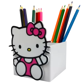 ORGANIZER NA KREDKI HELLO KITTY DLA DZIECI NA BIURKO 