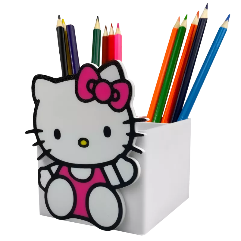 ORGANIZER NA KREDKI HELLO KITTY DLA DZIECI NA BIURKO 