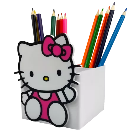 ORGANIZER NA KREDKI HELLO KITTY DLA DZIECI NA BIURKO 