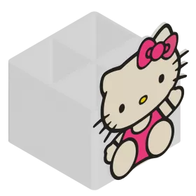 ORGANIZER NA KREDKI HELLO KITTY DLA DZIECI NA BIURKO 