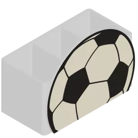 držiak na ceruzky futbal