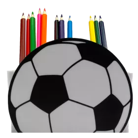 držiak na ceruzky futbal