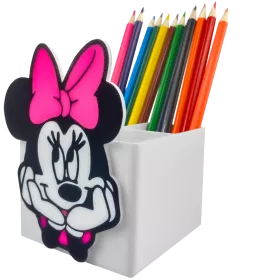 ORGANIZER NA KREDKI MYSZKA MINNIE PRZYBORNIK NA BIURKO DZIECKO DUŻY 