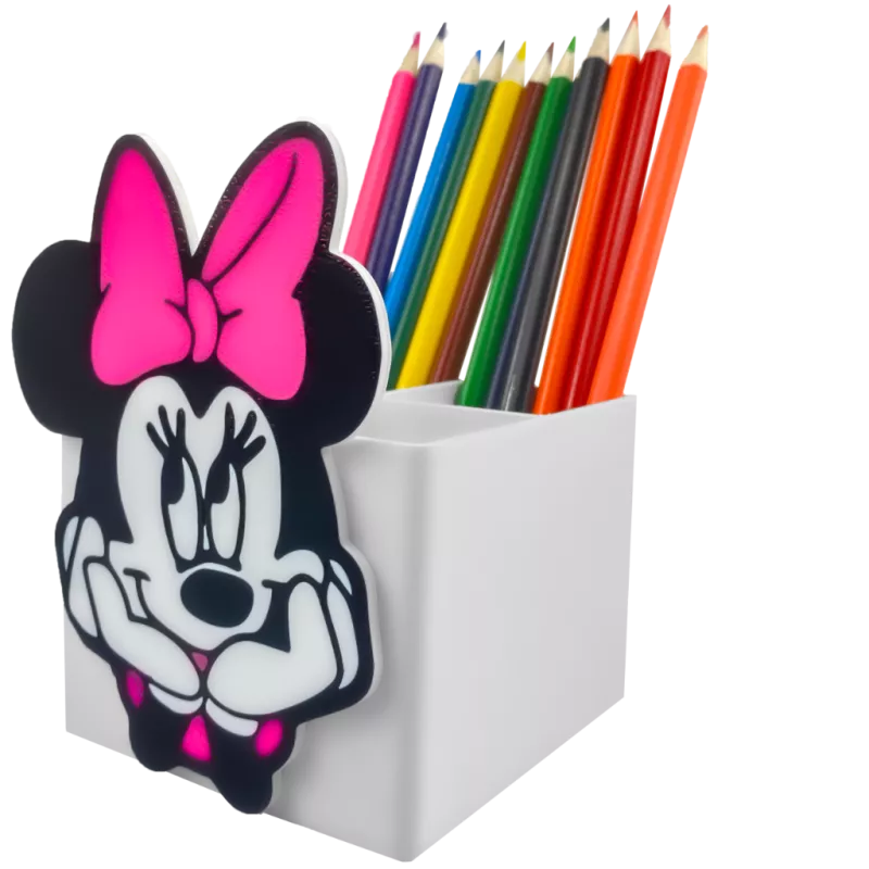 ORGANIZER NA KREDKI MYSZKA MINNIE PRZYBORNIK NA BIURKO DZIECKO DUŻY 