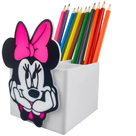 ORGANIZER NA KREDKI MYSZKA MINNIE PRZYBORNIK NA BIURKO DZIECKO DUŻY 
