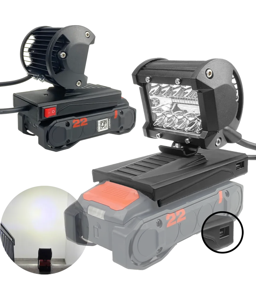 LAMPA DO HILTI B22 NURON HALOGEN ROBOCZY LED MAX + USB 