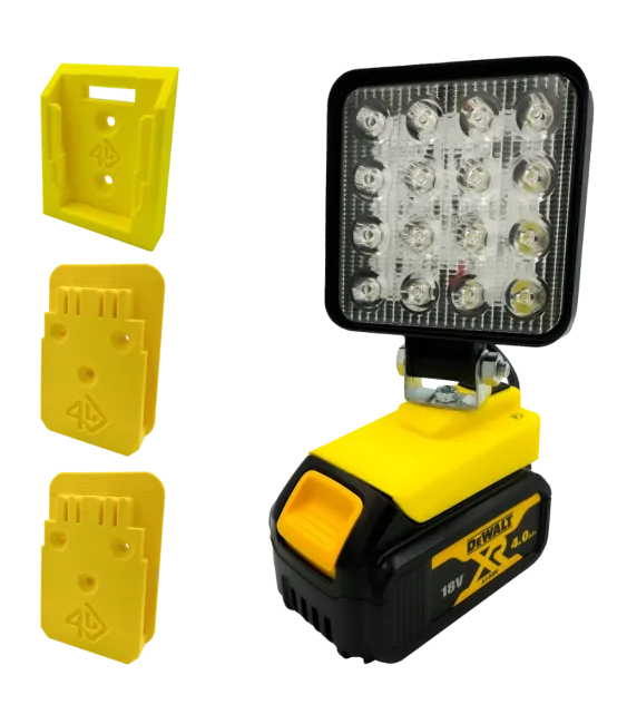 Lampa do DEWALT uchwyt 2x narzędzia 1x uchwyt na akumulator 