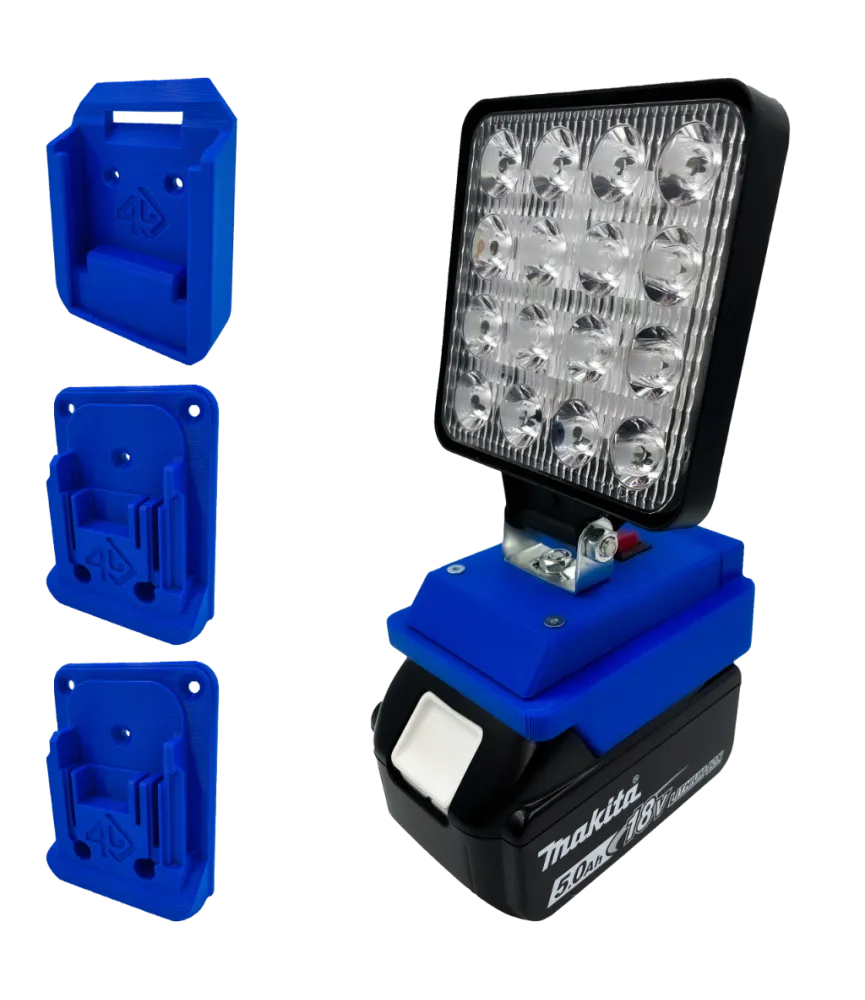Lampa do MAKITA uchwyt 2x narzędzia 1x uchwyt na akumulator 