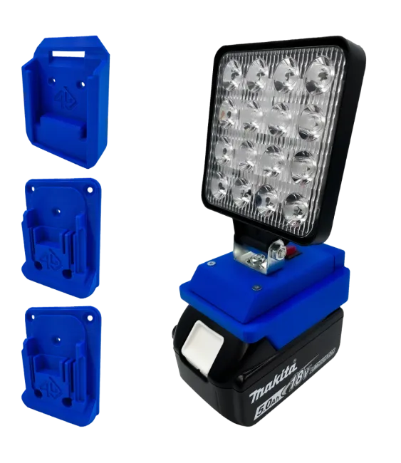 Lampa do MAKITA uchwyt 2x narzędzia 1x uchwyt na akumulator 