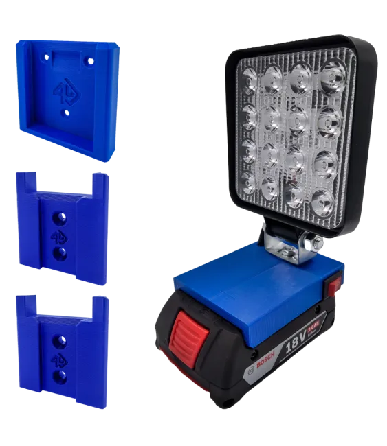 Lampa do BOSCH uchwyt 2x narzędzia 1x uchwyt na akumulator 