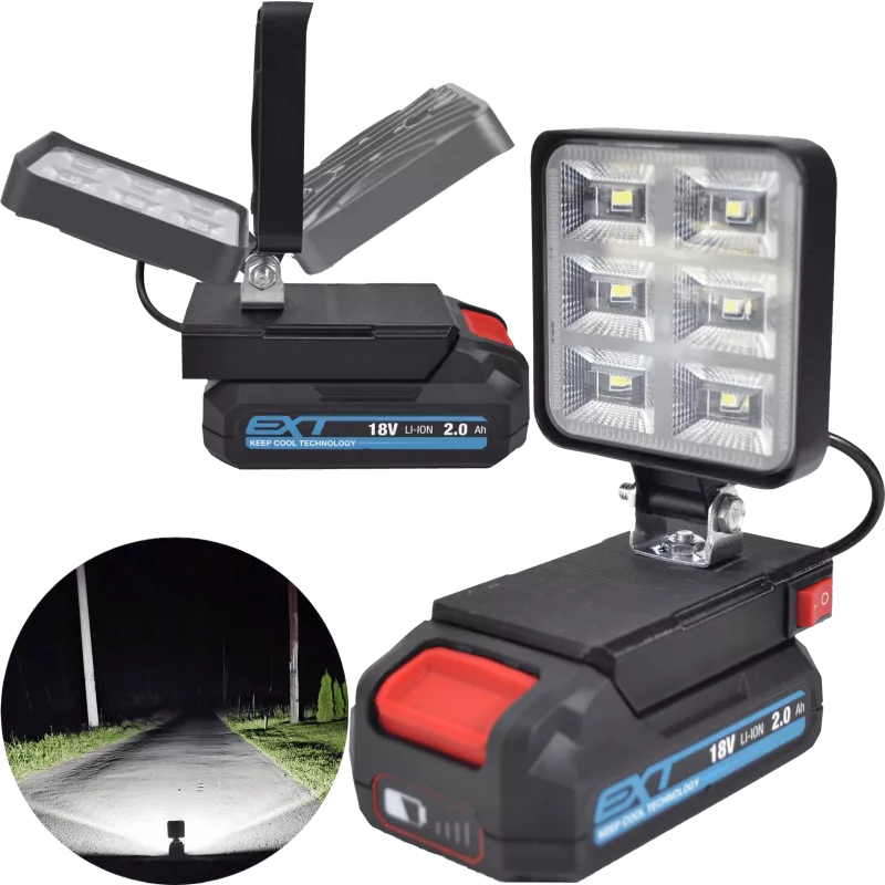 HALOGÉNOVÁ LED LAMPA PRE BATÉRIE ERBAUER EXT 18V