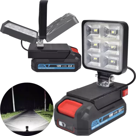 HALOGÉNOVÁ LED LAMPA PRE BATÉRIE ERBAUER EXT 18V