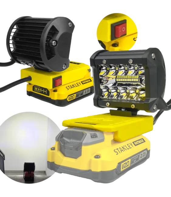 LAMPA ROBOCZA DO STANLEY V20 FATMAX HALOGEN LAMPKA 18V MAX 