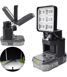 LAMPA DO BATERII RYOBI 18V ONE+ LED HALOGEN ROBOCZY 