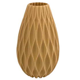 WAZON PLASTIKOWY NIETŁUKĄCY SKANDYNAWSKI NA KWIATY NOWOCZESNY 15CM BEŻOWY 