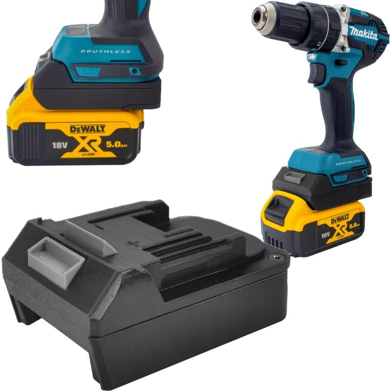 ADAPTER PRZEJŚCIÓWKA Z NARZĘDZIA MAKITA LXT 18V NA BATERIE DEWALT XR 18V