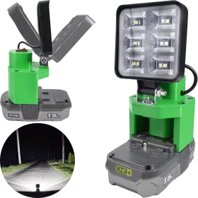 LAMPA DO BATERII RYOBI 18V ONE+ LED HALOGEN ROBOCZY 