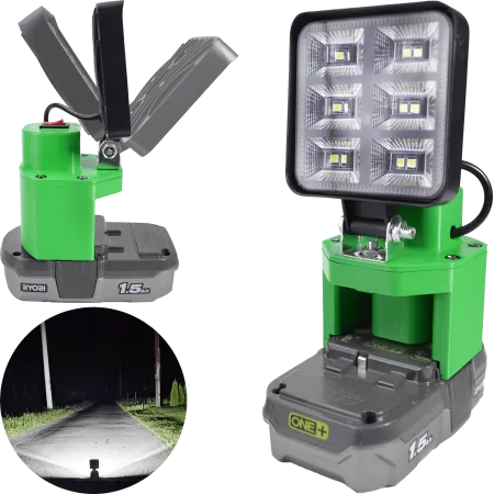 LAMPA DO BATERII RYOBI 18V ONE+ LED HALOGEN ROBOCZY 