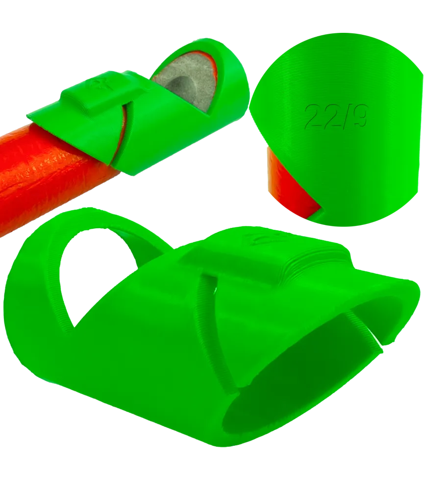 SZABLON DO DOCINANIA OTULINY IZOLACJI DLA RUR 22/9MM 