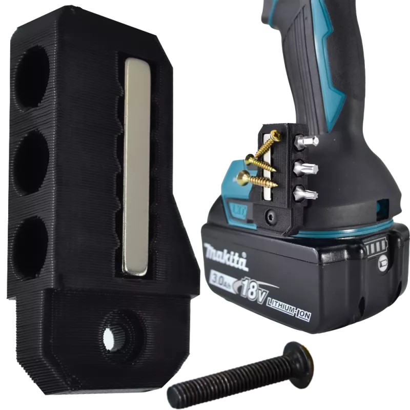 MAGNETYCZNY UCHWYT NA BITY 90° DO NARZĘDZI MAKITA 18V CXT LXT XGT + ŚRUBKA 