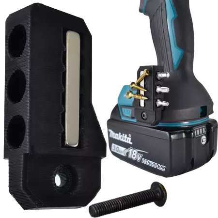 MAGNETYCZNY UCHWYT NA BITY 90° DO NARZĘDZI MAKITA 18V CXT LXT XGT + ŚRUBKA 