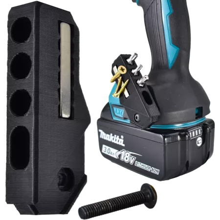 MAGNETYCZNY UCHWYT NA BITY 45° DO NARZĘDZI MAKITA 18V CXT LXT XGT + ŚRUBKA 