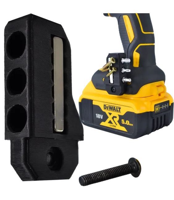 Magnetyczny Uchwyt Na Bity 90° Do Narzędzi DeWalt XR I FlexVolt + Śrubka - Czarny Magnetyczny Uchwyt Na Bity 90° Do Narzędzi DeWalt XR I FlexVolt + Śrubka - Czarny
