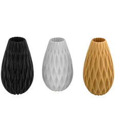 WAZON PLASTIKOWY NIETŁUKĄCY SKANDYNAWSKI NA KWIATY NOWOCZESNY 15CM CZARNY 