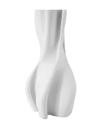 WAZON NA KWIATY WYSOKI NOWOCZESNY PLASTIKOWY NIETŁUKĄCY 20 CM BIAŁY 