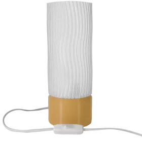 LAMPA BIURKOWA PRZEZROCZYSTA 27CM NOWOCZESNA BEŻOWA 