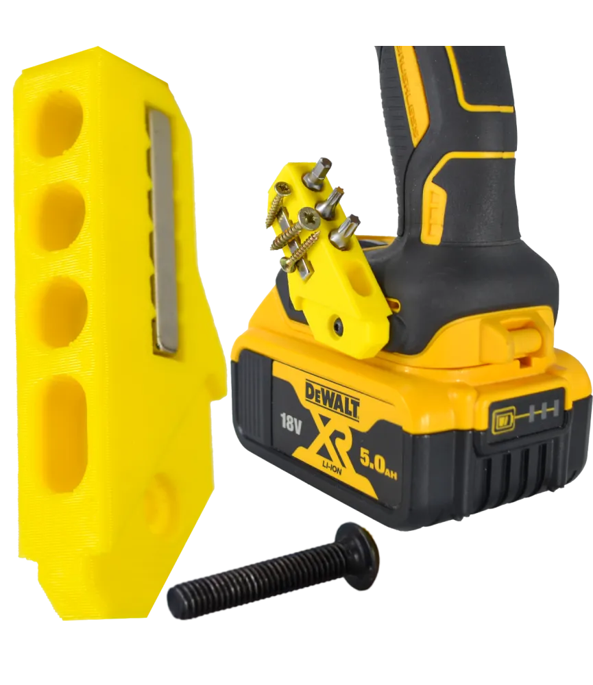 MAGNETICKÝ 45° držiak bitov pre náradie DEWALT XR a FLEXVOLT + skrutka - Żółty