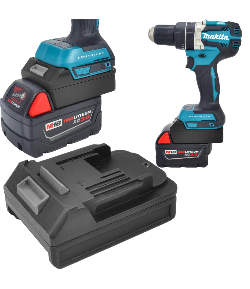 ADAPTER PRZEJŚCIÓWKA Z NARZĘDZIA MAKITA 18V NA BATERIE MILWAUKEE M18