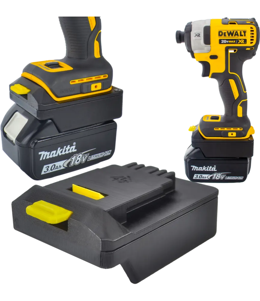 ADAPTER PRZEJŚCIÓWKA Z BATERI MAKITA 18V NA NARZĘDZIA DEWALT 18V XR 