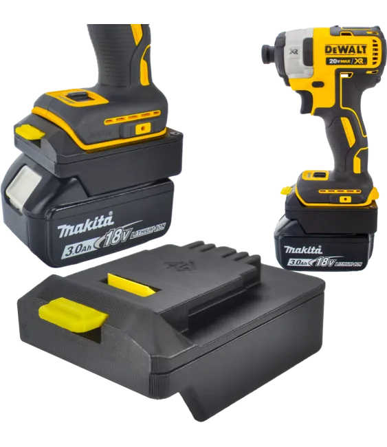 ADAPTER PRZEJŚCIÓWKA Z BATERI MAKITA 18V NA NARZĘDZIA DEWALT 18V XR 
