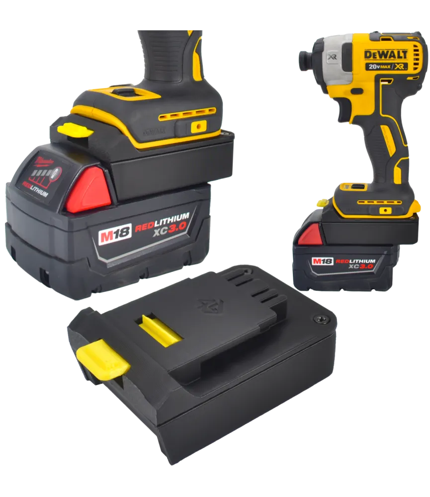 ADAPTER PRZEJŚCIÓWKA Z BATERI MILWAUKEE M18 NA NARZĘDZIA DEWALT 18V XR 